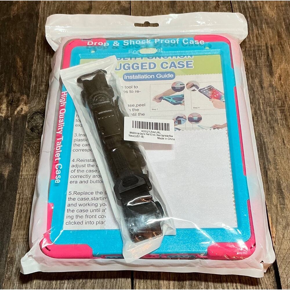 Braecn Drop & Shock Proof Case For Tablet Kids Case For IPad 10.2 Inches NWT